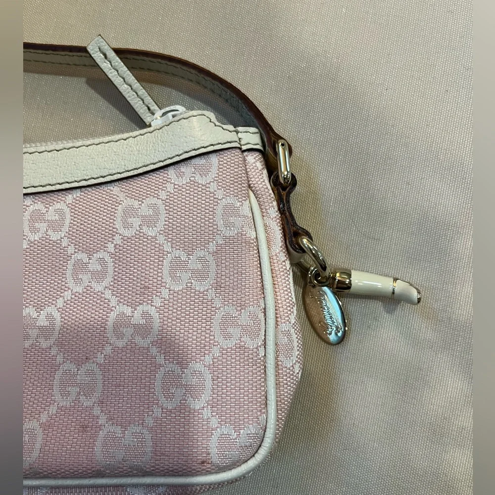 Gucci Pink Cowboy Boot Charm Pochette Bag - Picture 9 of 13